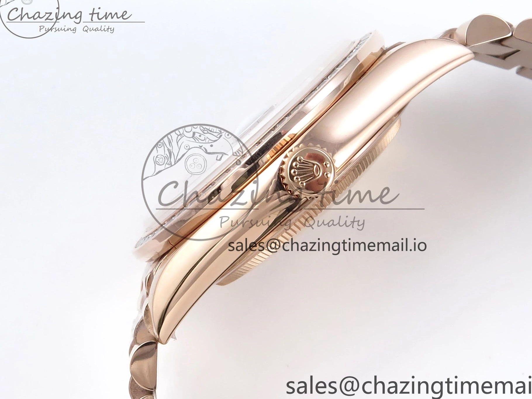 V5 DayDate Slate QF 40 Diamonds Eisenkiesel Weight) 1:1 Bracelet President Dial Bezel Edition on (Gain RG A2836 Best 0205